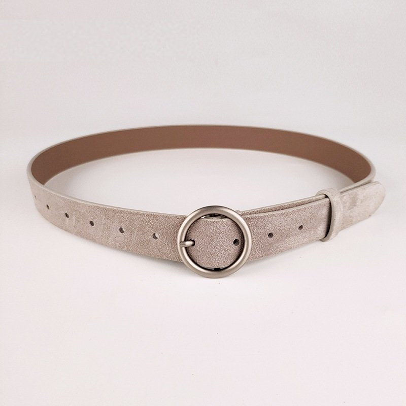Round Women Solid Fashion Buckle Waist Casual Shape Belt Riem Cinto Feminino Ceinture Femme Cinturon Mujer Harajuku Cinto
