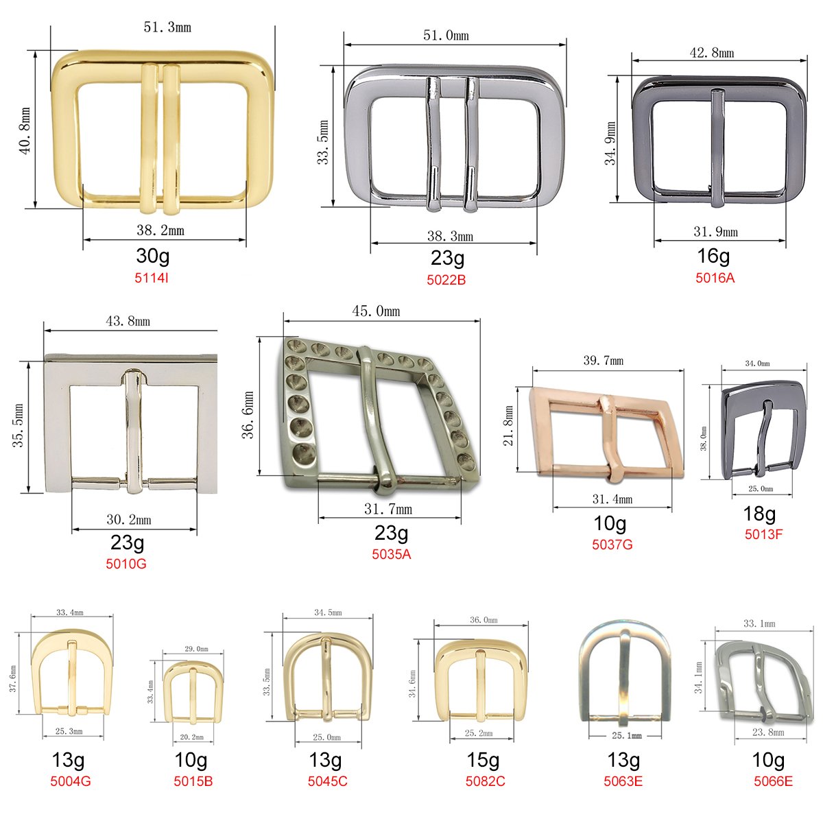 Custom 1" 1/2 3cm Metal Black Curve Slide Removable Regular Belt Pin Buckle Center Heel Bar Buckles For Webbing Leather Strap