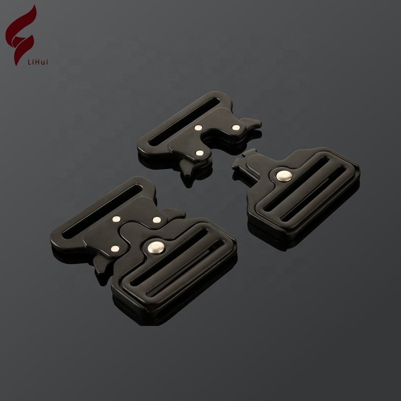 Lihui Factory Outlet Snap Fastener Clasp Metal Buckle Side Release Automatic Surcingle Buckle For Shoulder Strap Backpack