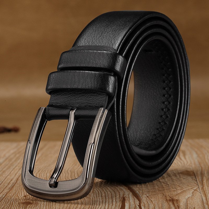 Best sale Wholesale men belts Men's pin buckle belt Genuine Leather fashion belt