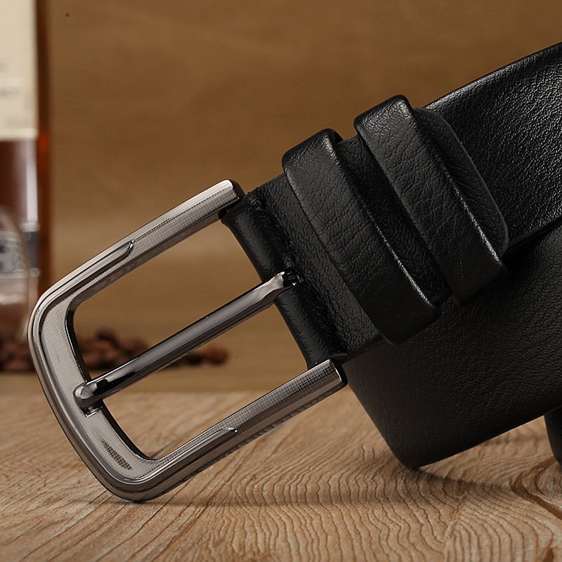 Best sale Wholesale men belts Men's pin buckle belt Genuine Leather fashion belt