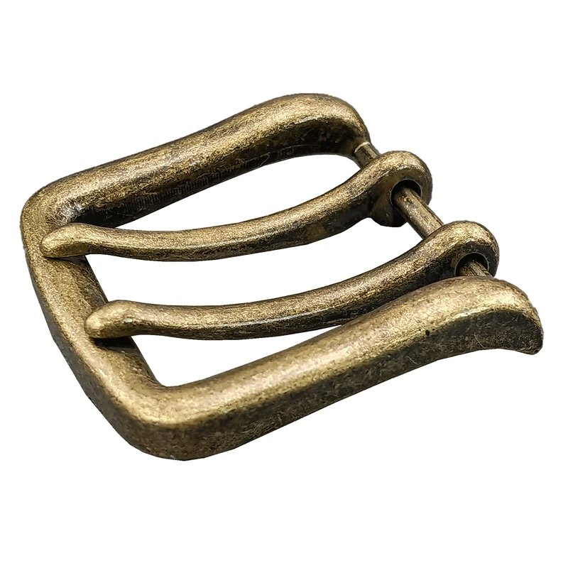 Double Pin Metal Belt Quality Leather Belt Craft Parts Cowboy Western Belt Buckle For Men