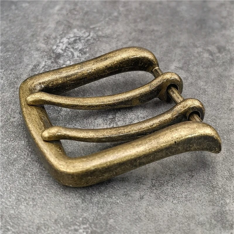 Double Pin Metal Belt Quality Leather Belt Craft Parts Cowboy Western Belt Buckle For Men