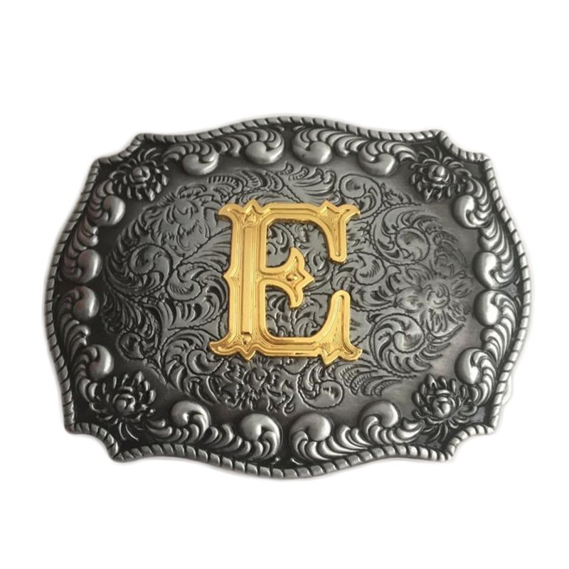 Western Montana Youth Belt Buckle Gadget Fir Men With Initial Letter T Logo