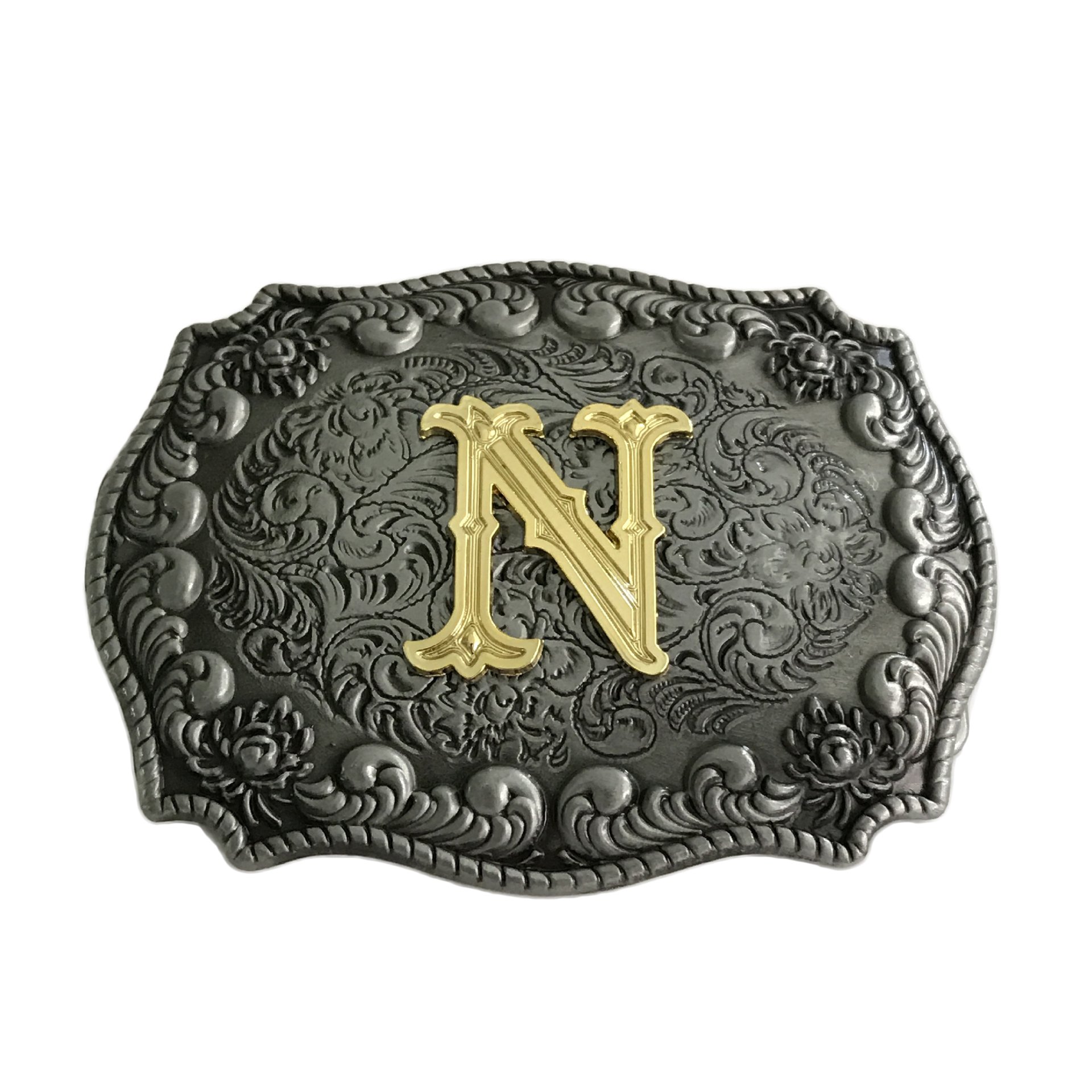 Western Montana Youth Belt Buckle Gadget Fir Men With Initial Letter T Logo