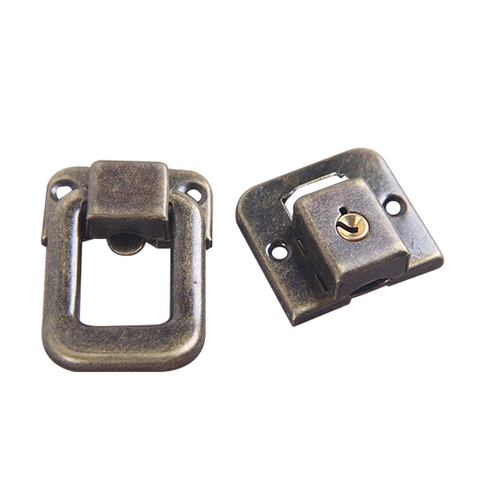 Silver Wooden Box Latches Small Box Catch Buckle For Display Gift Case Jewelry Tool Lock