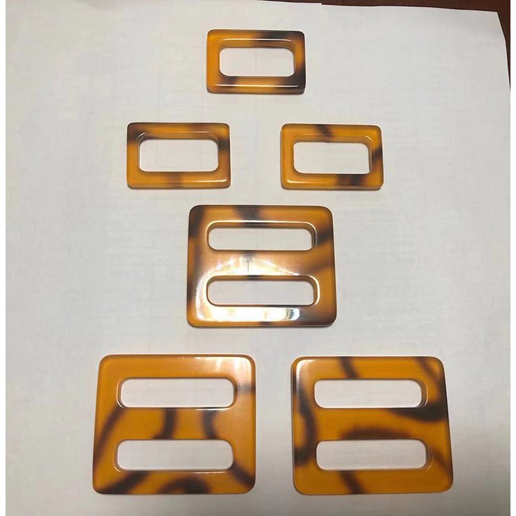 Adjustable buckle resin square ring buckle for Belt/ Handbag Bag Parts & Accessories acrylic Buckle