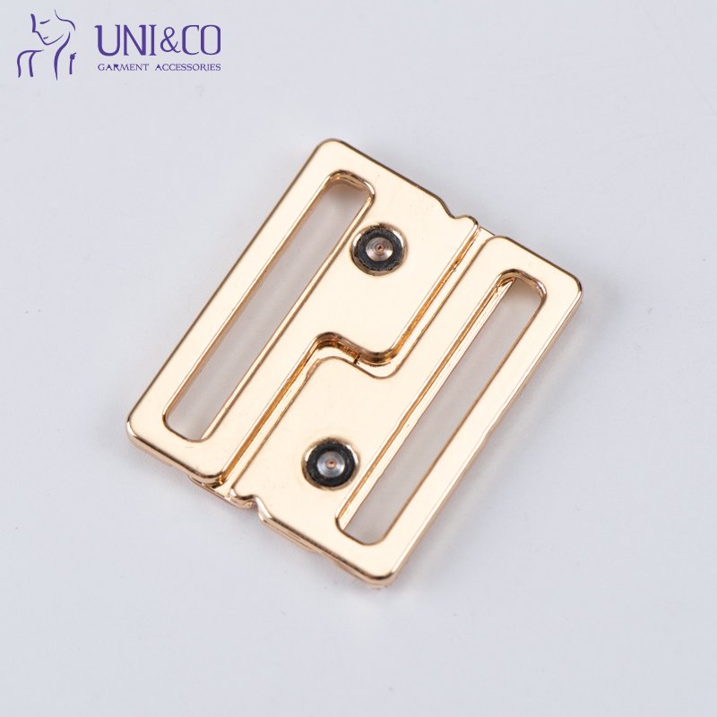 25mm Nickel Free Shinning Zinc Alloy Metal Bra Clasp Connectors Closure Swimsuit Buckle for Underwear Bikini