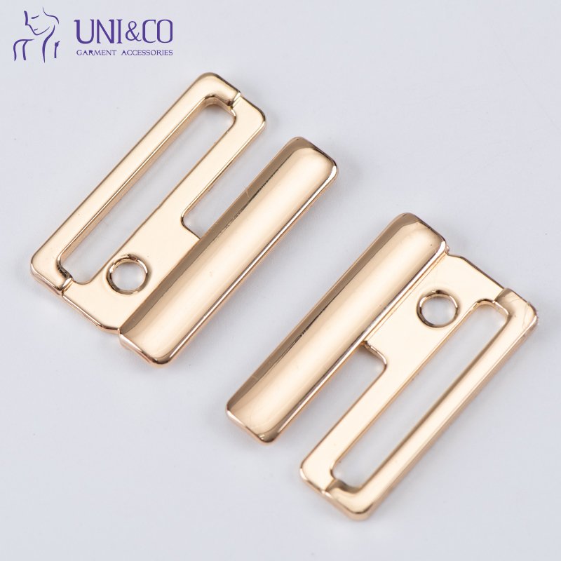 25mm Nickel Free Shinning Zinc Alloy Metal Bra Clasp Connectors Closure Swimsuit Buckle for Underwear Bikini