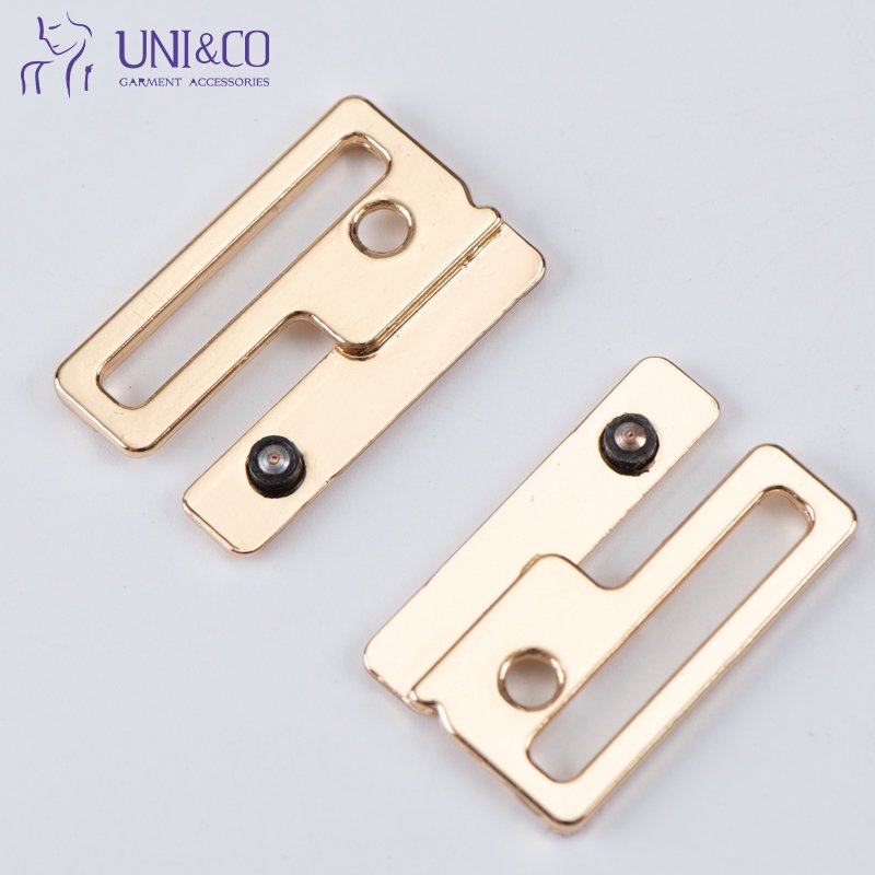 25mm Nickel Free Shinning Zinc Alloy Metal Bra Clasp Connectors Closure Swimsuit Buckle for Underwear Bikini