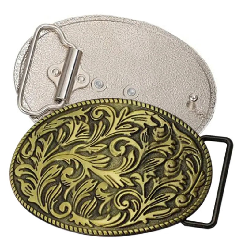 Belt Buckle Custom Manufacturer 3D Gold Brass Emboss Luxury Cowboy Men Western Logo Metal Custom Belt Buckle For Men
