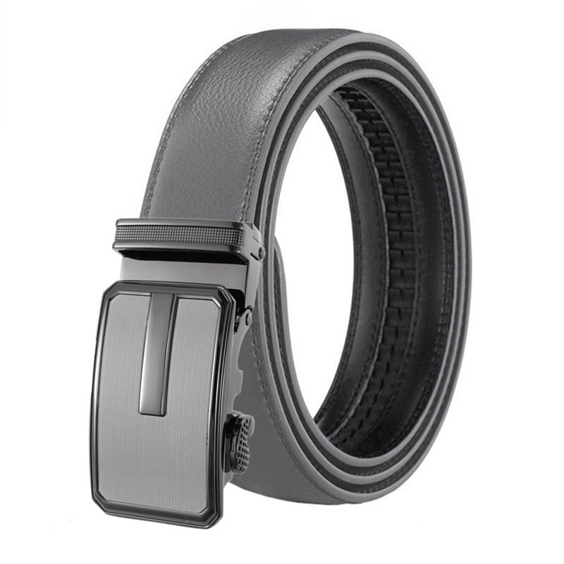 LQbelt 3CM Men's Automatic Buckle Belt Genuine Leather Belts For Men Custom Ratchet Belt 31MM OEM Factory