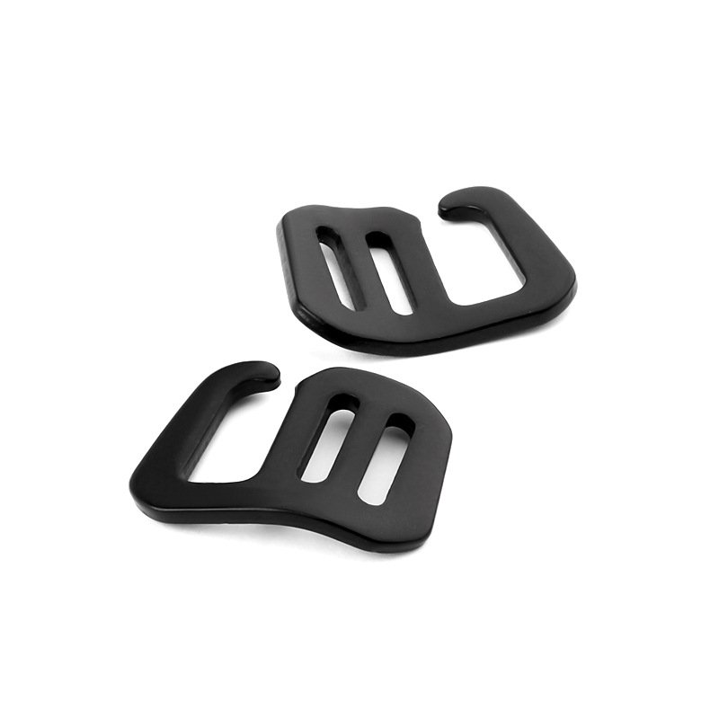 Black 15mm aluminium g hook buckle for nylon strap