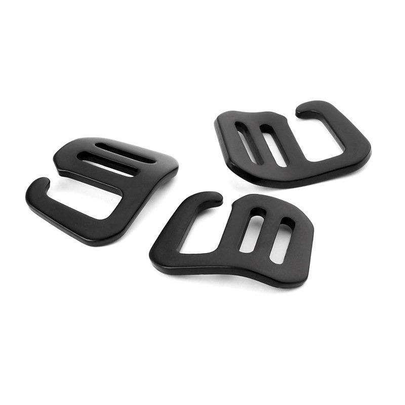 Black 15mm aluminium g hook buckle for nylon strap