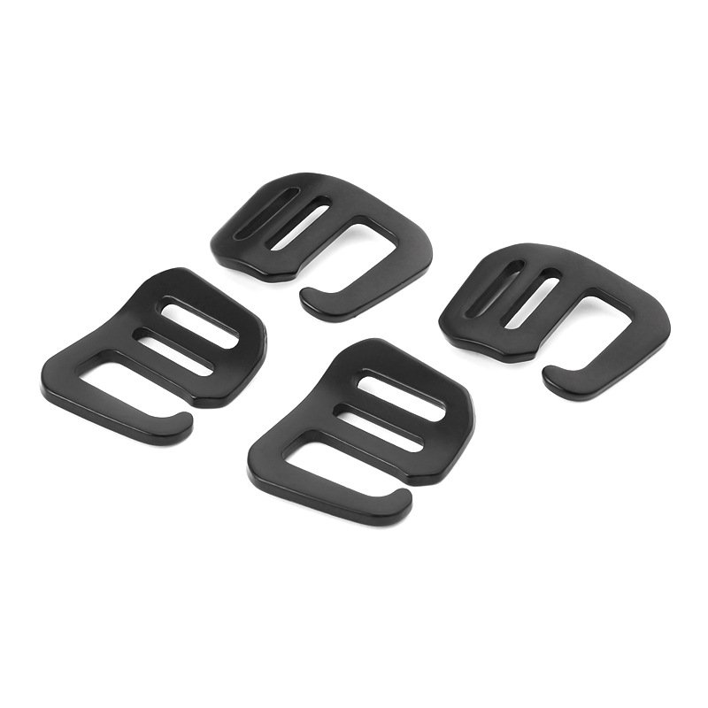 Black 15mm aluminium g hook buckle for nylon strap