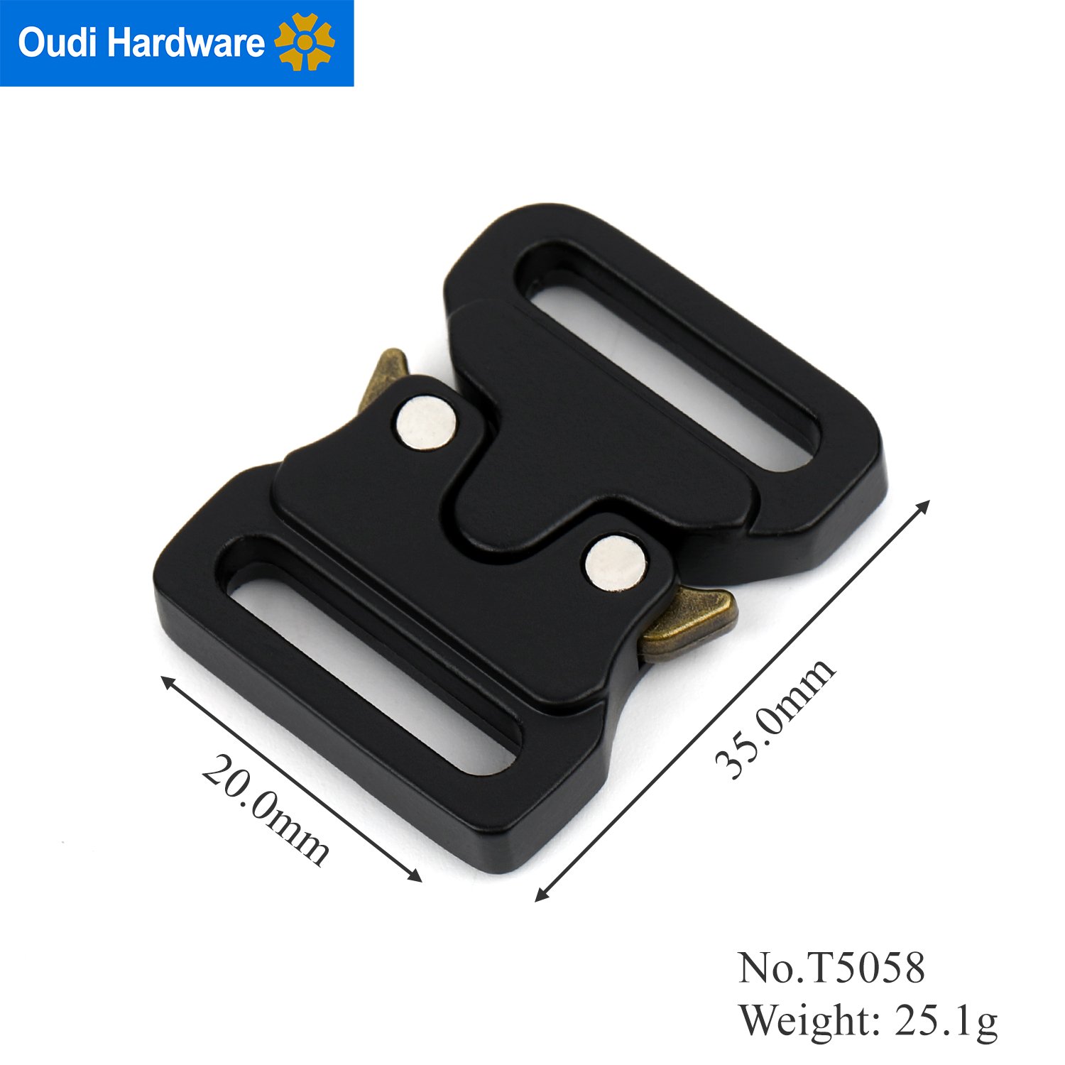 T5058 vendor 20*35 mm tactical quick release buckle