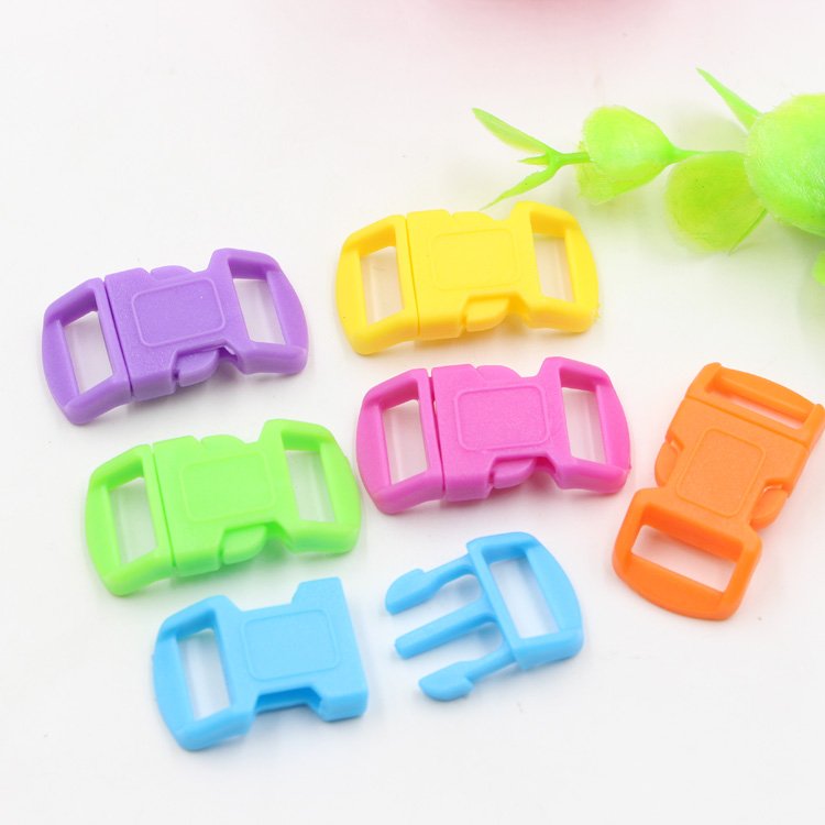 10mm 15mm 20mm 25mm Plastic Colorful Contoured Side Release Buckles For Paracord Pets Collar Strap Backpack Bag DIY Accessories