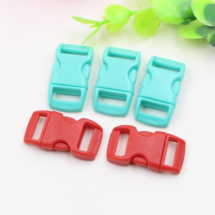 10mm 15mm 20mm 25mm Plastic Colorful Contoured Side Release Buckles For Paracord Pets Collar Strap Backpack Bag DIY Accessories