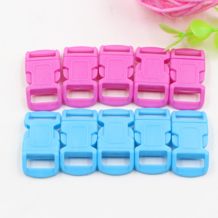 10mm 15mm 20mm 25mm Plastic Colorful Contoured Side Release Buckles For Paracord Pets Collar Strap Backpack Bag DIY Accessories