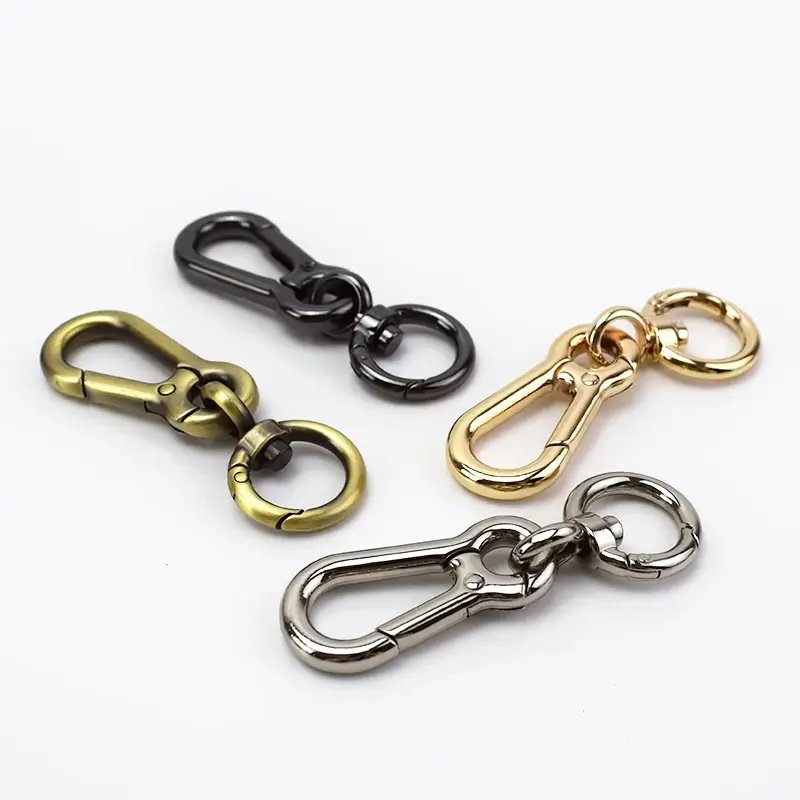 17mm Handbag Parts Accessories Bag Buckles Rotating Clasp Spring Swivel Hooks