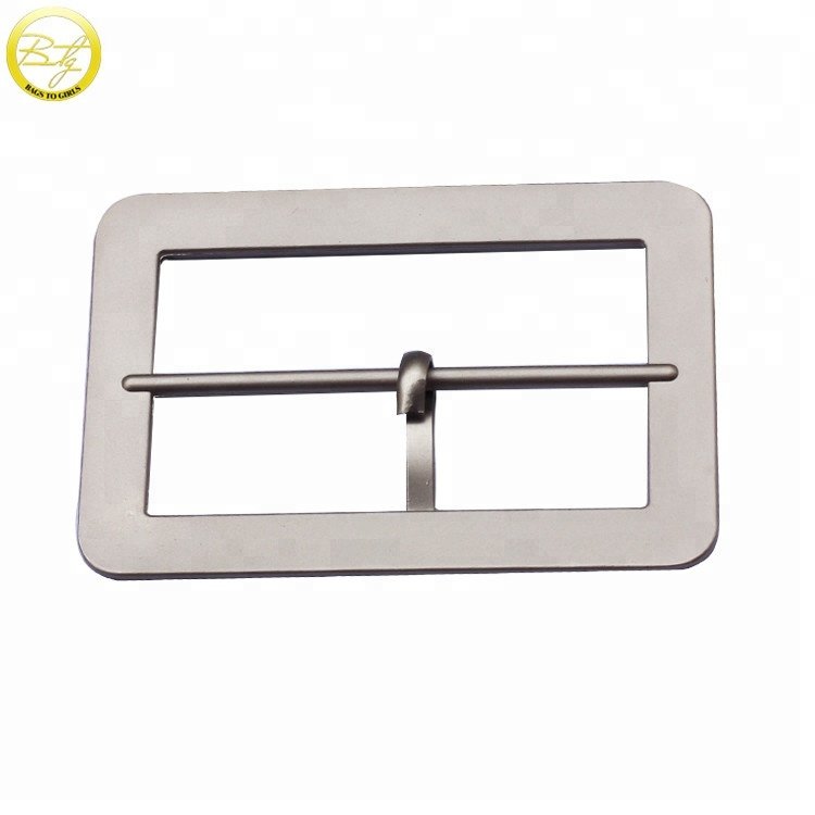 Custom made logo leather belts buckle zinc alloy shoes pin buckle adjuster hardware for handbags