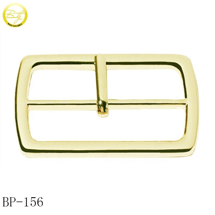 Custom made logo leather belts buckle zinc alloy shoes pin buckle adjuster hardware for handbags