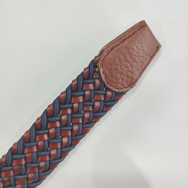 High Quality Wholesale Genuine Leather Customize Mens Stretch Elastic Adjustable Belts With Alloy Buckle