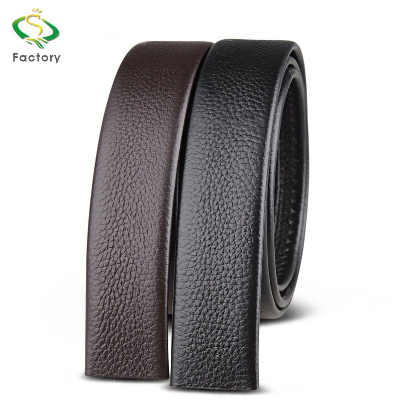 Wholesale custom logo fashionable man leather belt without the buckle