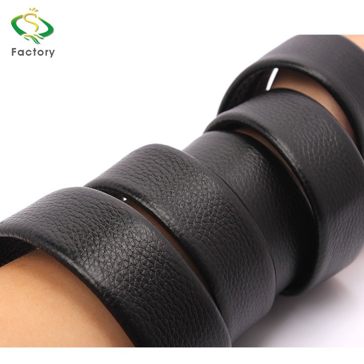 Wholesale custom logo fashionable man leather belt without the buckle