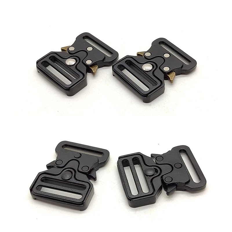 Customized logo 33mm zinc alloy belt buckle quick release buckle