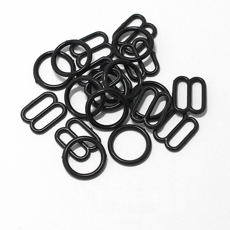 Wholesale Custom Nick-free Plated Swimwear Bra Buckles O Ring And Strap Metal/Plastic Adjuster Slider