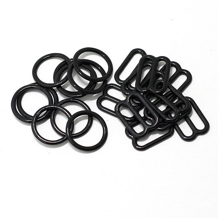 Wholesale Custom Nick-free Plated Swimwear Bra Buckles O Ring And Strap Metal/Plastic Adjuster Slider