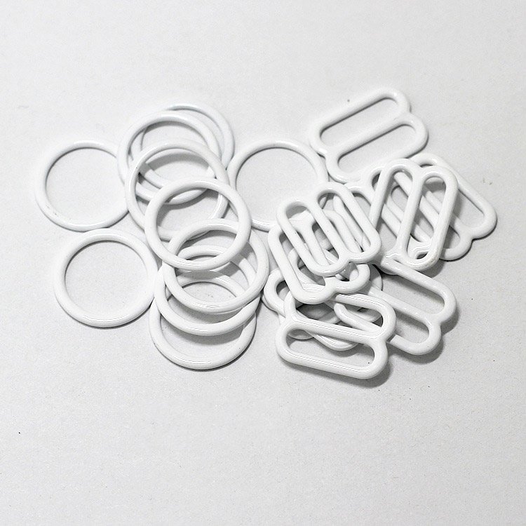 Wholesale Custom Nick-free Plated Swimwear Bra Buckles O Ring And Strap Metal/Plastic Adjuster Slider