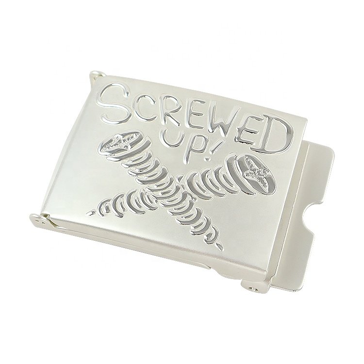 Customizable Mini Small Custom Metal Stainless Steel Belt Buckle with Logo Buckle