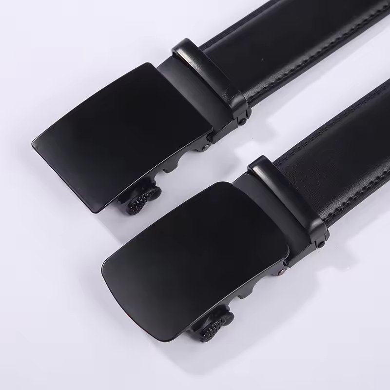Hot Sale Men's Synthetic Leather Ratchet Dress Belt with Automatic Buckle For Gift