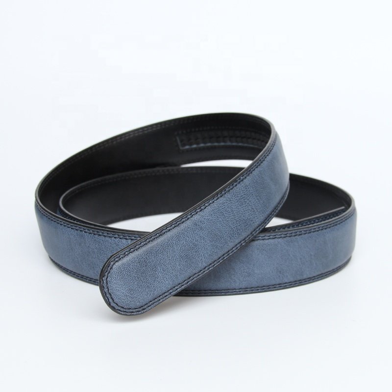 Wholesale Multi Color Business Casual Genuine Leather Men's Ratchet Belts without Buckles