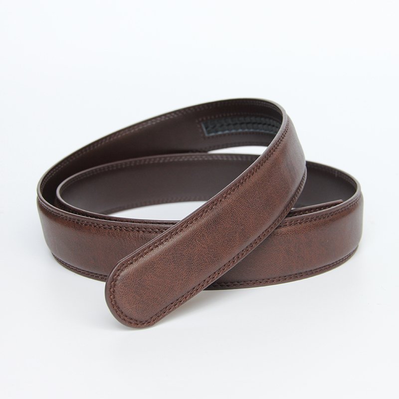 Wholesale Multi Color Business Casual Genuine Leather Men's Ratchet Belts without Buckles