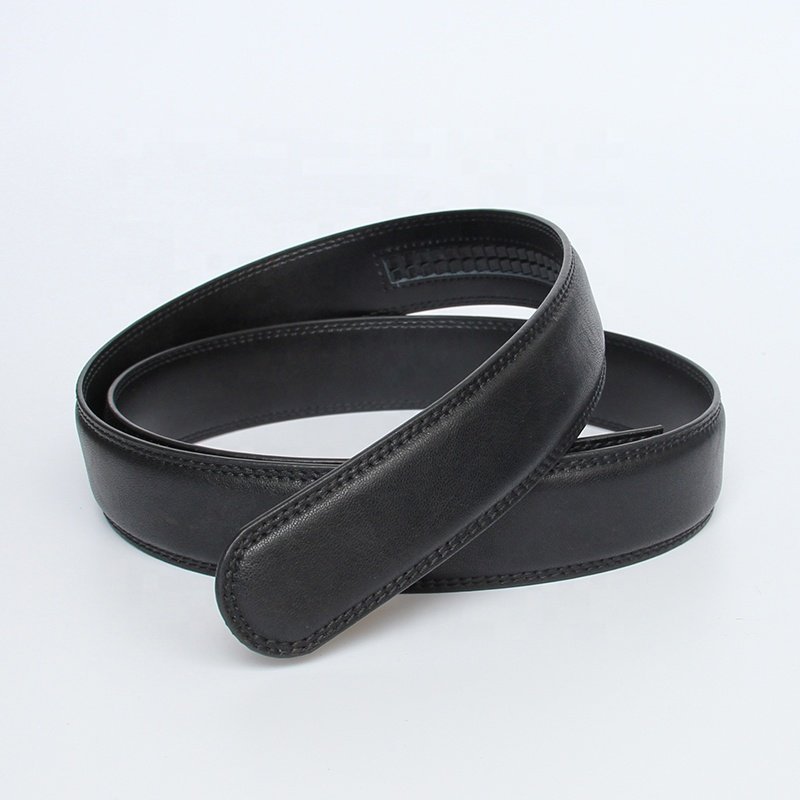 Wholesale Multi Color Business Casual Genuine Leather Men's Ratchet Belts without Buckles