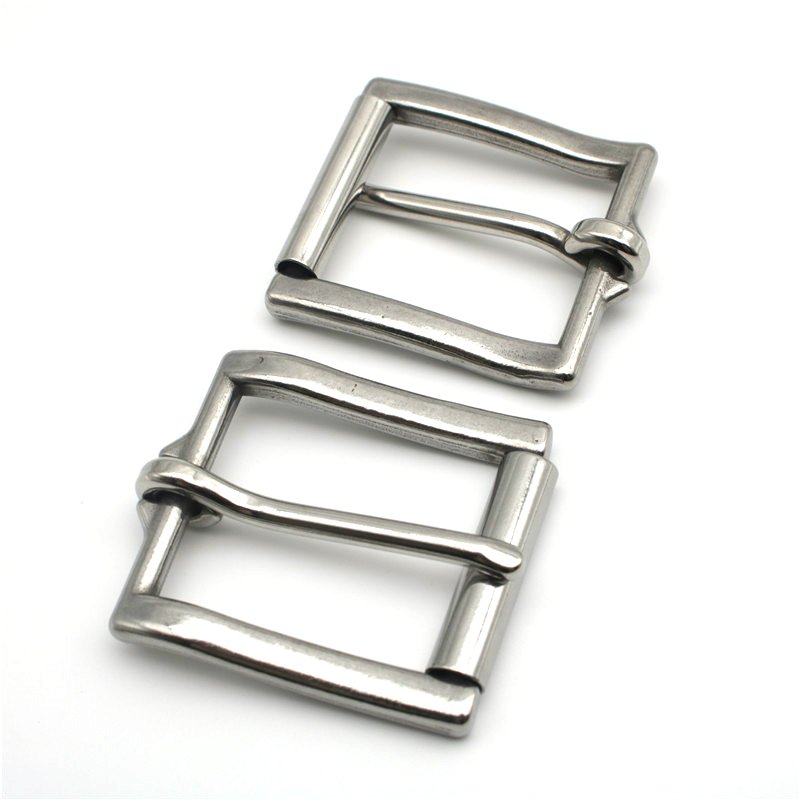 Polished Finish Stainless Steel Buckle Single Prong Replacement Roller Belt Buckle Fits 25mm 30mm 34mm 38mm Wide Belt