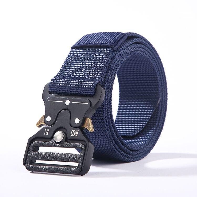 Metal Buckle Genuine Tactical Belt Quick Release Outdoor Belt Nylon Sports Accessories Men And Women Black Jeans Belt