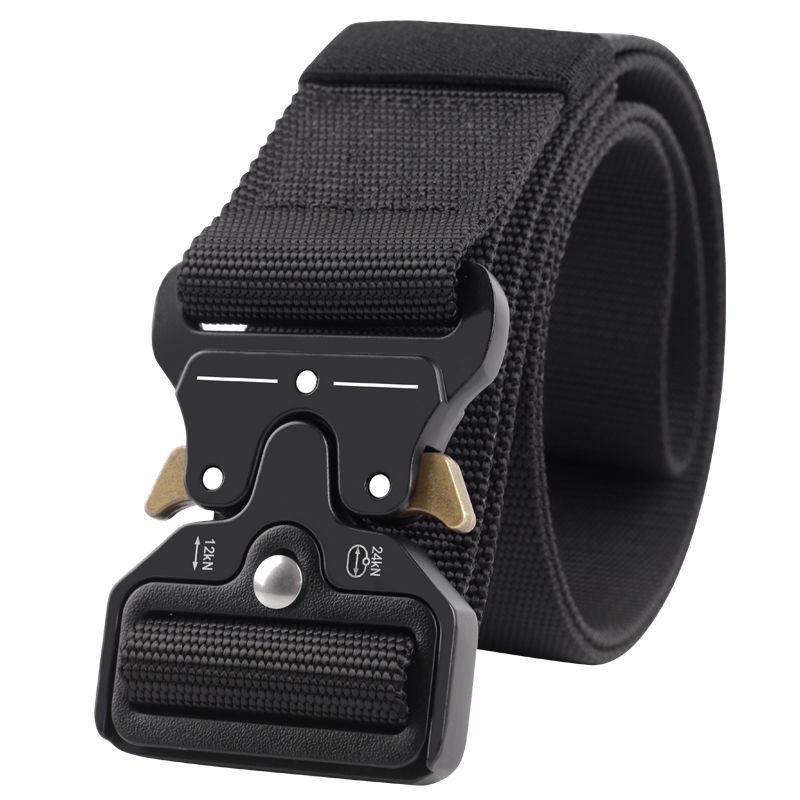 Metal Buckle Genuine Tactical Belt Quick Release Outdoor Belt Nylon Sports Accessories Men And Women Black Jeans Belt