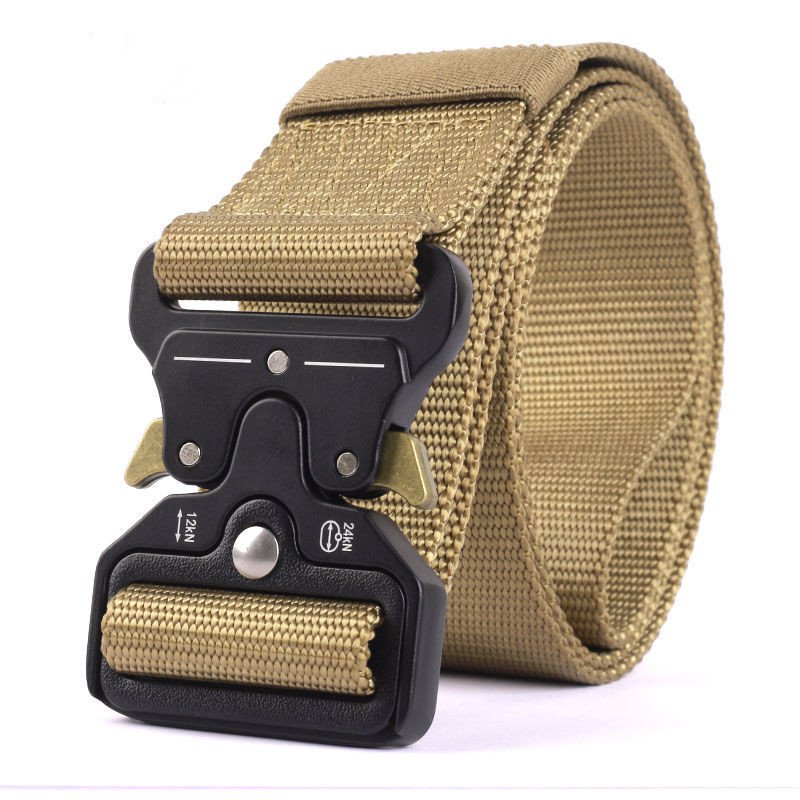 Metal Buckle Genuine Tactical Belt Quick Release Outdoor Belt Nylon Sports Accessories Men And Women Black Jeans Belt