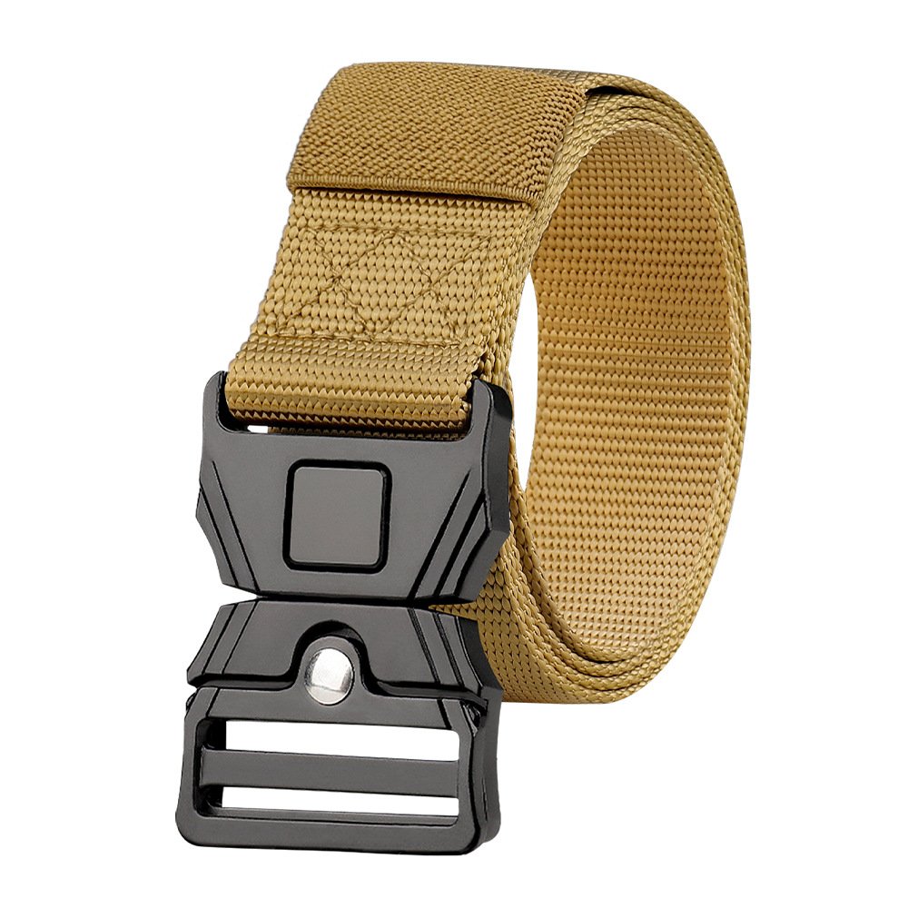 Nylon Tactical Belt Adjustable Durable and Comfortable Metal Buckle Quick Release Belt For Outdoor Hiking Working Tactical Belt