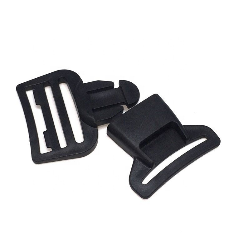 Factory wholesale backpack bag accessories adjuster quick side loose plastic buckle with buckle