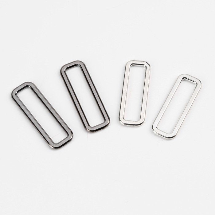 Bag Garment Rectangle Gun Metal Zinc Alloy Nickel 30MM/50MM Buckle Square