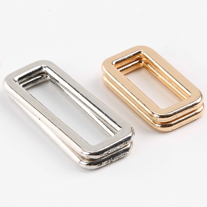 Bag Garment Rectangle Gun Metal Zinc Alloy Nickel 30MM/50MM Buckle Square