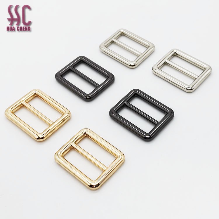 25mm 32mm 35mm Inner Size Tri-Glide Slider Adjust Buckles hanging plating square belt Buckle Adjustable For Bag