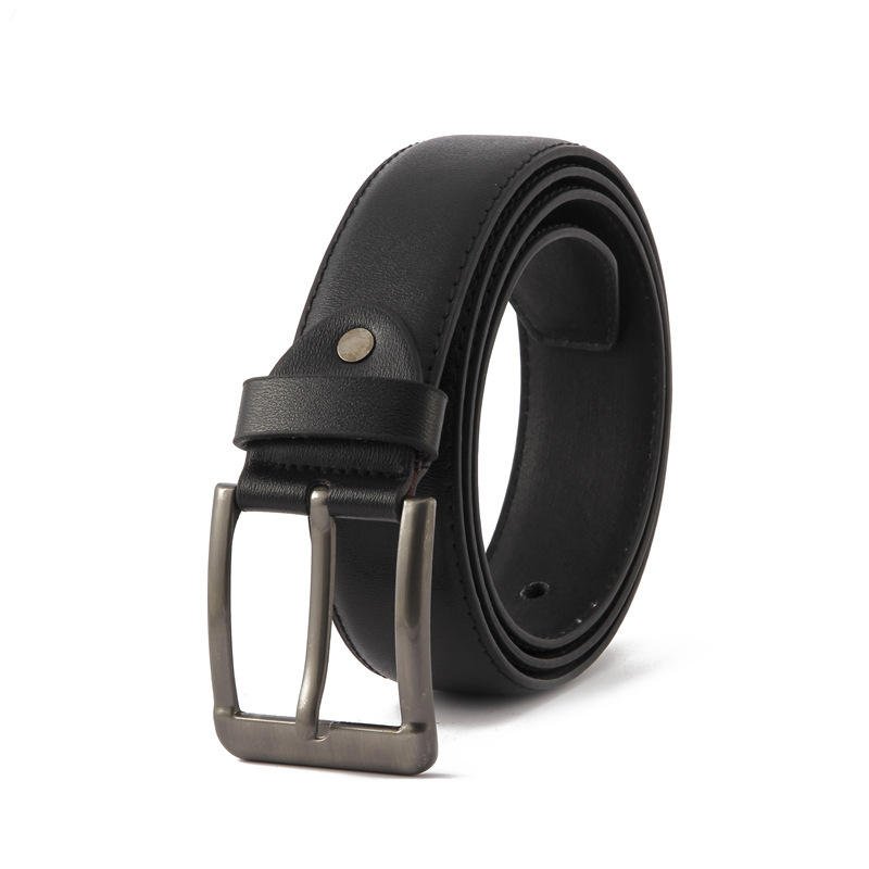 Hot Sale Men's Classic Vintage PU Leather Belt Luxury Strap with Alloy Pin Buckle Casual Style High Quality Wholesale Accessory