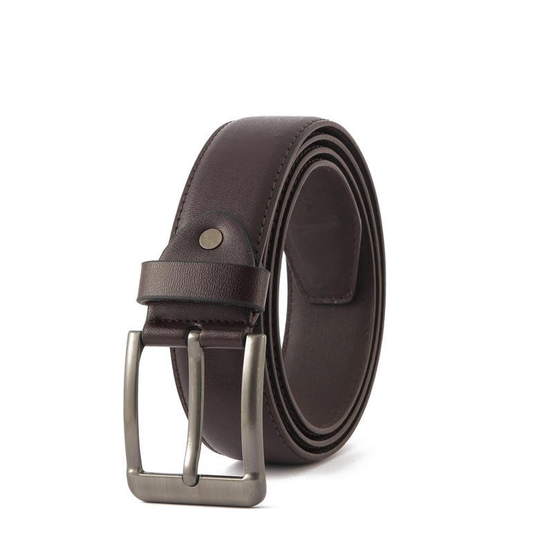 Hot Sale Men's Classic Vintage PU Leather Belt Luxury Strap with Alloy Pin Buckle Casual Style High Quality Wholesale Accessory