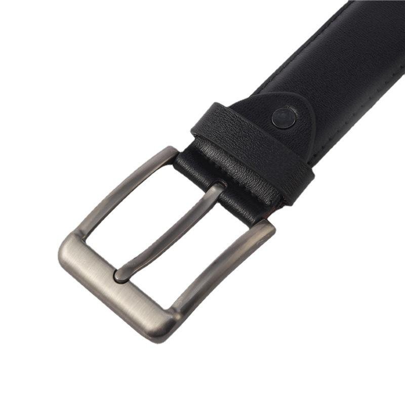 Hot Sale Men's Classic Vintage PU Leather Belt Luxury Strap with Alloy Pin Buckle Casual Style High Quality Wholesale Accessory